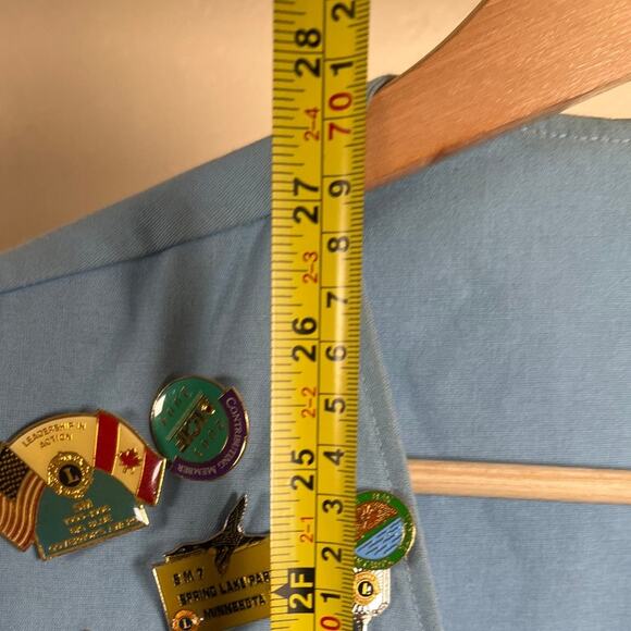 Vintage Minnesota Spring Lake Park Lions International Club Blue Vest - Picture 4 of 5